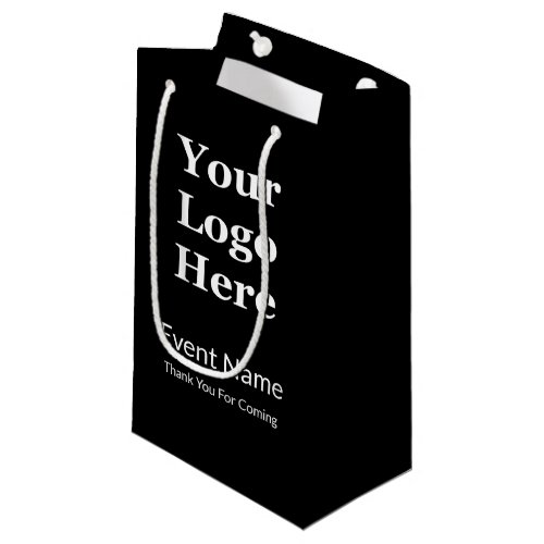 Business Black and White Your Logo Event Template Small Gift Bag