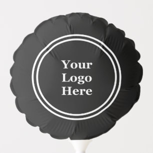Business Black and White Your Logo Here Template Balloon