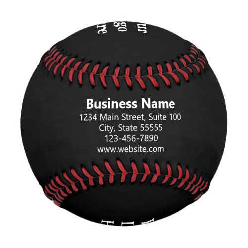 Business Black and White Your Logo Name Address Baseball