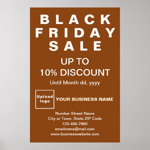 Business Black Friday Sale Brown Poster