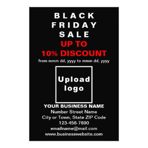 Business Black Friday Sale on Black Photo Paper