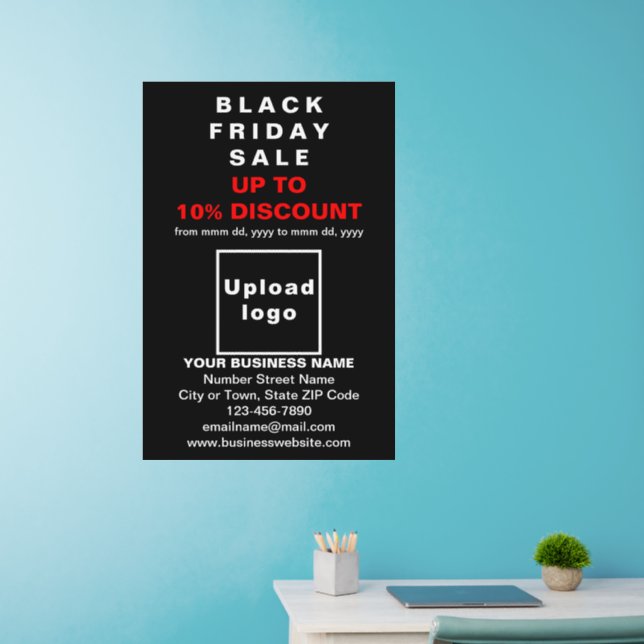 Business Black Friday Sale on Black Wall Decal (Home Office)