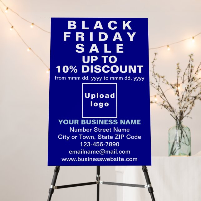 Business Black Friday Sale on Blue Foam Board (In Situ (Stand))
