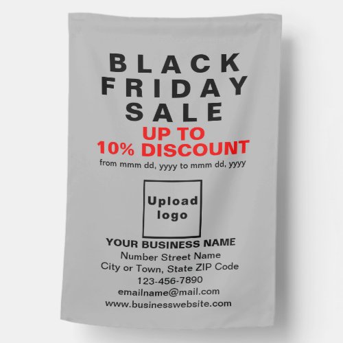 Business Black Friday Sale on Gray Flag