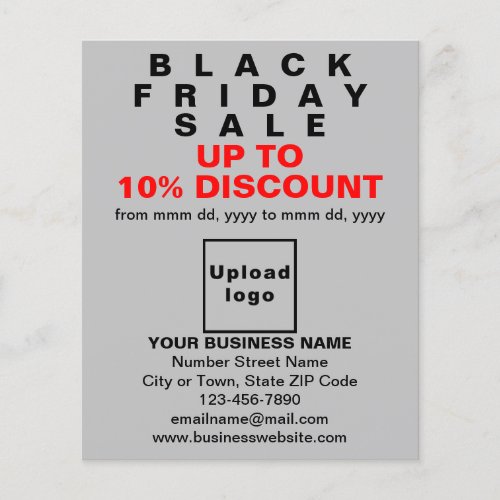 Business Black Friday Sale on Gray Flyer
