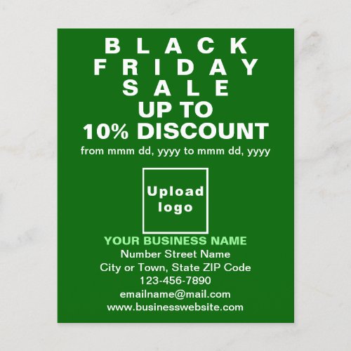 Business Black Friday Sale on Green Flyer