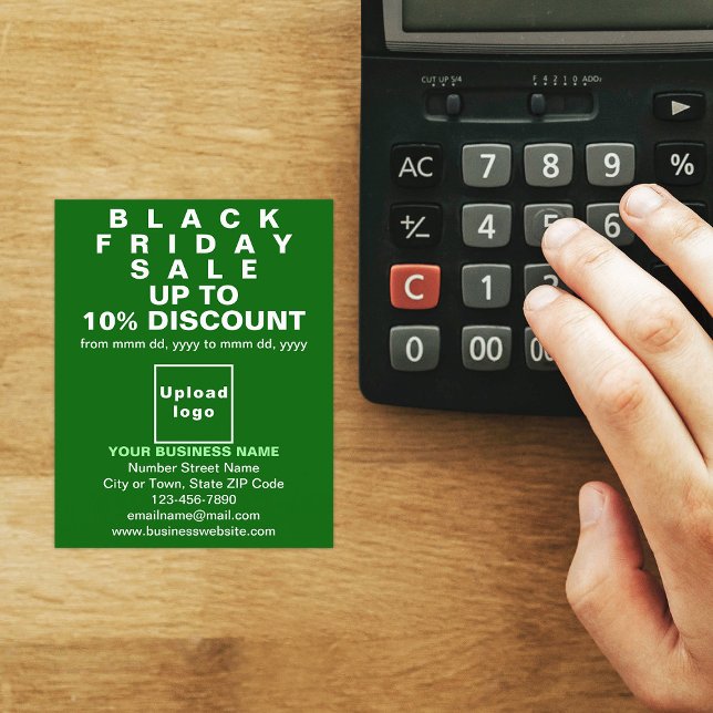 Business Black Friday Sale on Green Flyer (Black Friday Sale on green flyer)