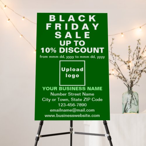 Business Black Friday Sale on Green Foam Board