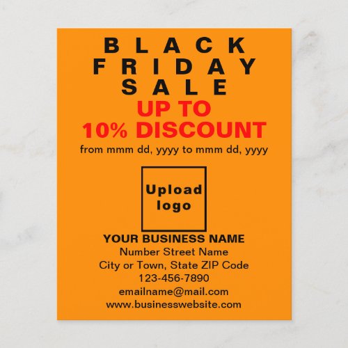 Business Black Friday Sale on Orange Color Flyer