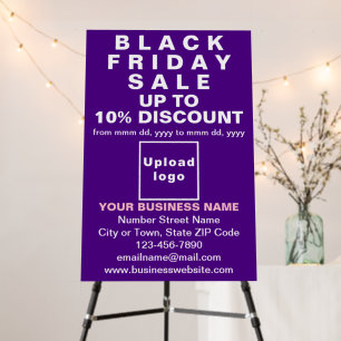 Business Black Friday Sale on Purple Foam Board