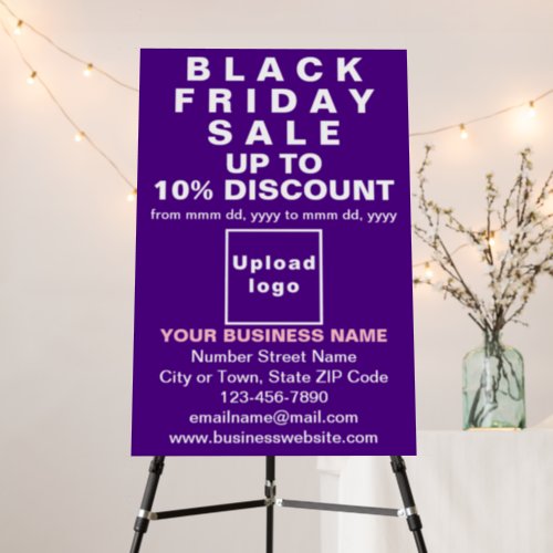 Business Black Friday Sale on Purple Foam Board
