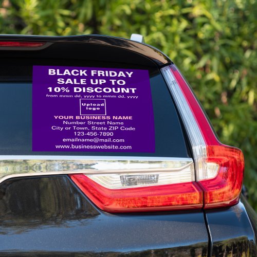 Business Black Friday Sale on Purple Vinyl Sticker