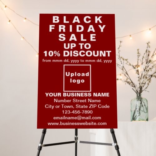 Business Black Friday Sale on Red Foam Board