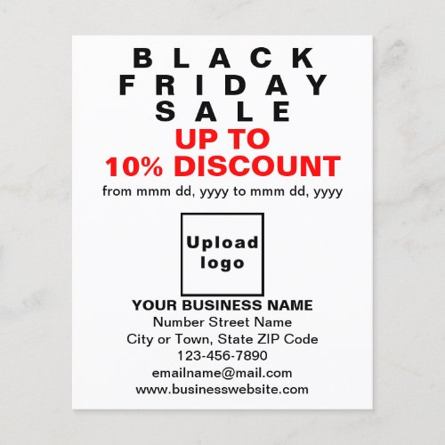 Business Black Friday Sale on White Flyer