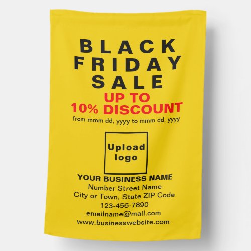 Business Black Friday Sale on Yellow Flag