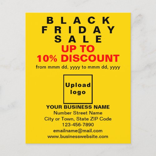 Business Black Friday Sale on Yellow Flyer