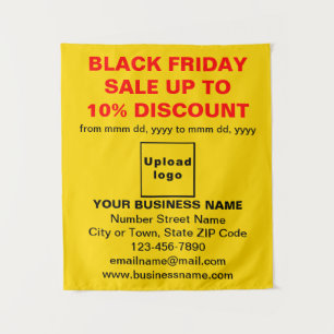 Business Black Friday Sale on Yellow Tapestry