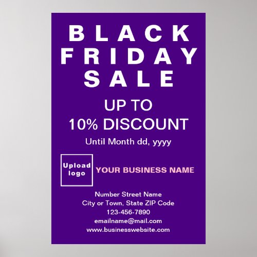 Business Black Friday Sale Purple Poster
