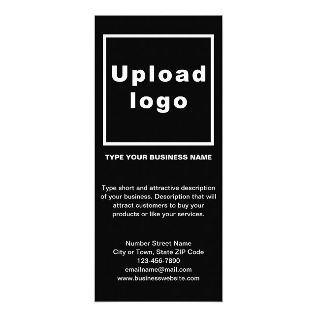 Business Black Rack Card (Front)