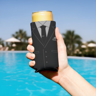 Business Black Suit Boss Can Cooler Your Name