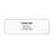 Business Black White Phone Number Return Address