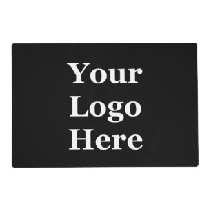 Business Black Your Logo Here Template Placemat
