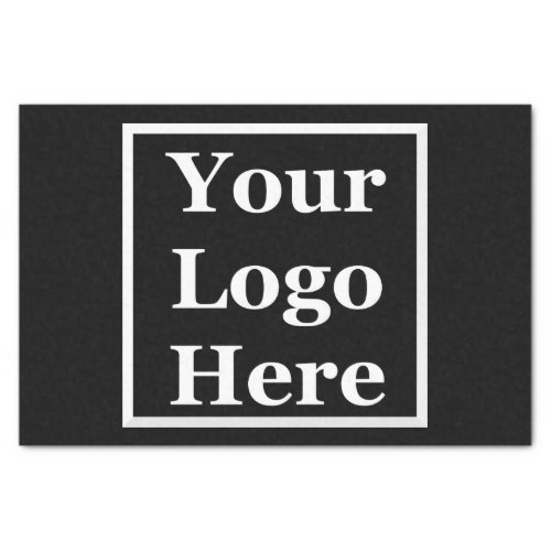 Business Black Your Logo Here Template Tissue Paper