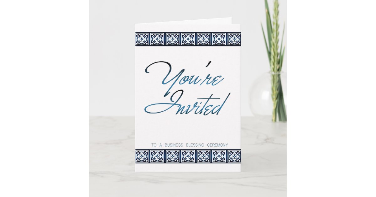 business blessing invitation card you re invited office blessing invitation