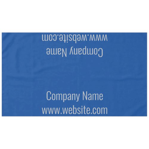 Business Blue and Gray Company Name Website Text Tablecloth