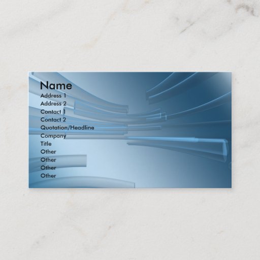 Customizable business_blue business card templates