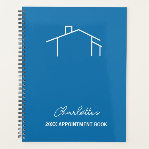 Business Blue House Logo Appointment Book Planner