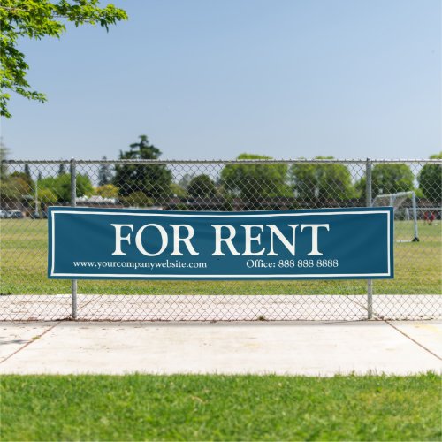 Business Blue White For Rent Website Phone Banner