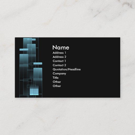 Customizable business_bluebox business card