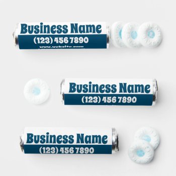 Business Bold Personalized Promotional Breath Savers® Mints by Ricaso_Intros at Zazzle