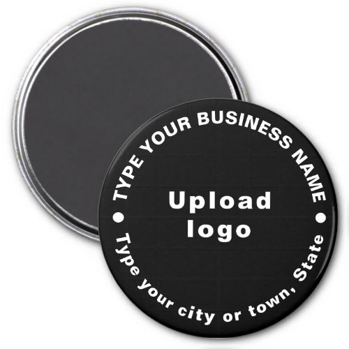 Business Brand Black Round Shape Magnet