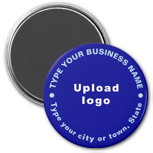 Business Brand Blue Round Shape Magnet