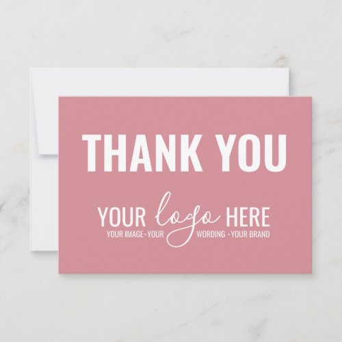 Business Brand Company Logo Dusty Pink Thank You