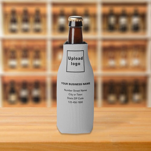 Business Brand Gray Bottle Cooler