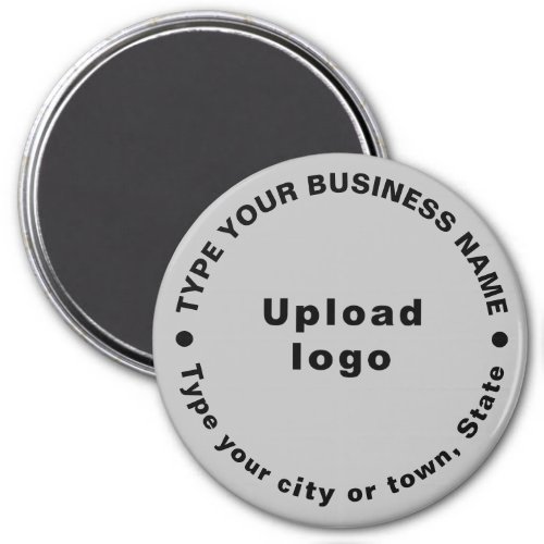 Business Brand Gray Round Shape Magnet