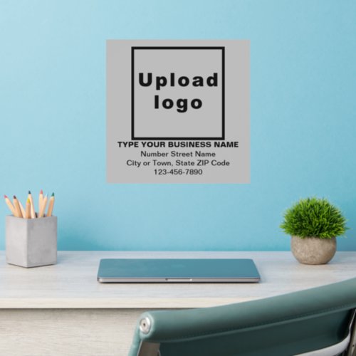 Business Brand Gray Square Dynamic Wall Decal