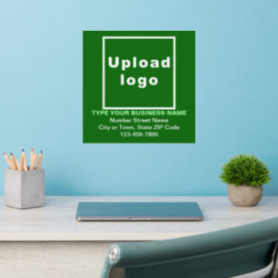Business Brand Green Square Dynamic Wall Decal