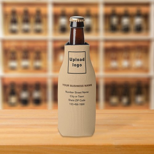 Business Brand Light Brown Bottle Cooler