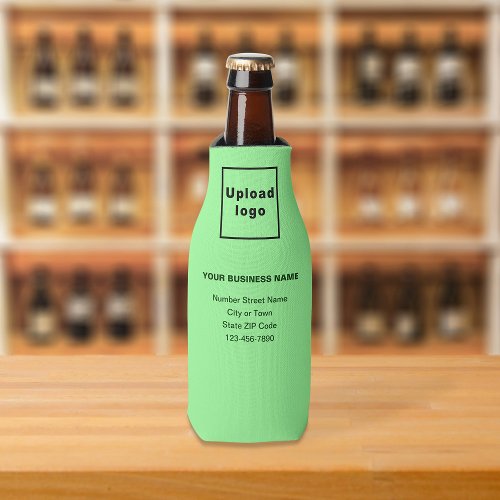 Business Brand Light Green Bottle Cooler