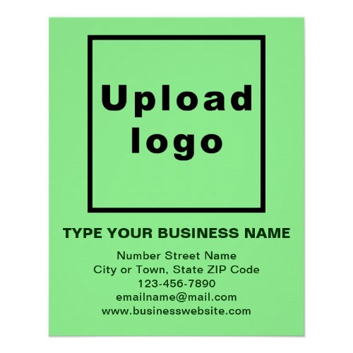 Business Brand Light Green Glossy Poster