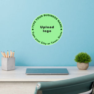 Business Brand Light Green Round Dynamic Wall Decal