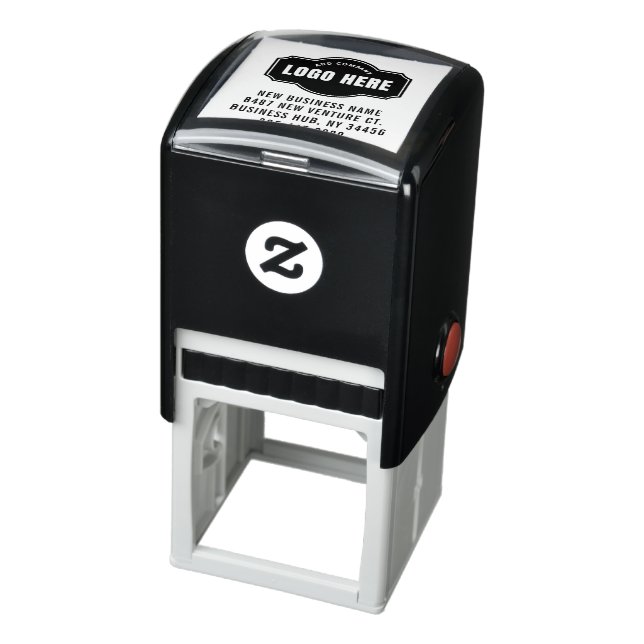 Business Brand Logo Address Phone Self-inking Stam Self-inking Stamp (Product)