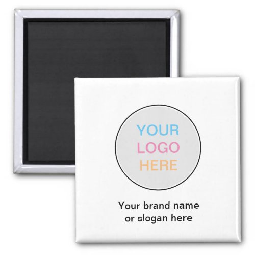 Business Brand Logo White Fridge Magnet