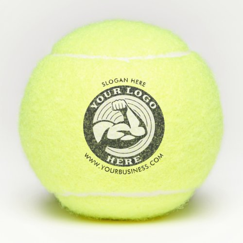 Business Brand Logo with Website Address Tennis Balls