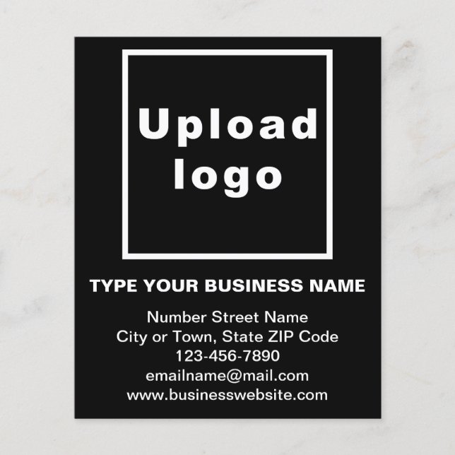 Business Brand Name on Black Flyer (Front)