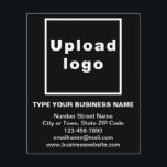 Business Brand Name on Black Flyer<br><div class="desc">White font on black flyer, marketing material that you can distribute to customers to advertise your business or promote your brand name. Customize it by uploading your business logo, typing your business name, address, phone number, e-mail and website or social media page then check the appearance. If it is pleasing...</div>